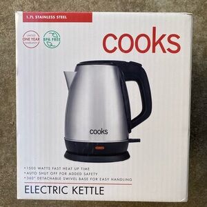 NEW Cooks Stainless Steel Electric Kettle